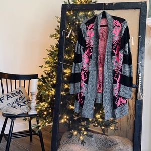 Derek Heart Plus Sweater Cardigan